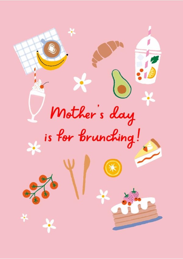Cute Mother's Day Card - Brunching created by Duchess Plum