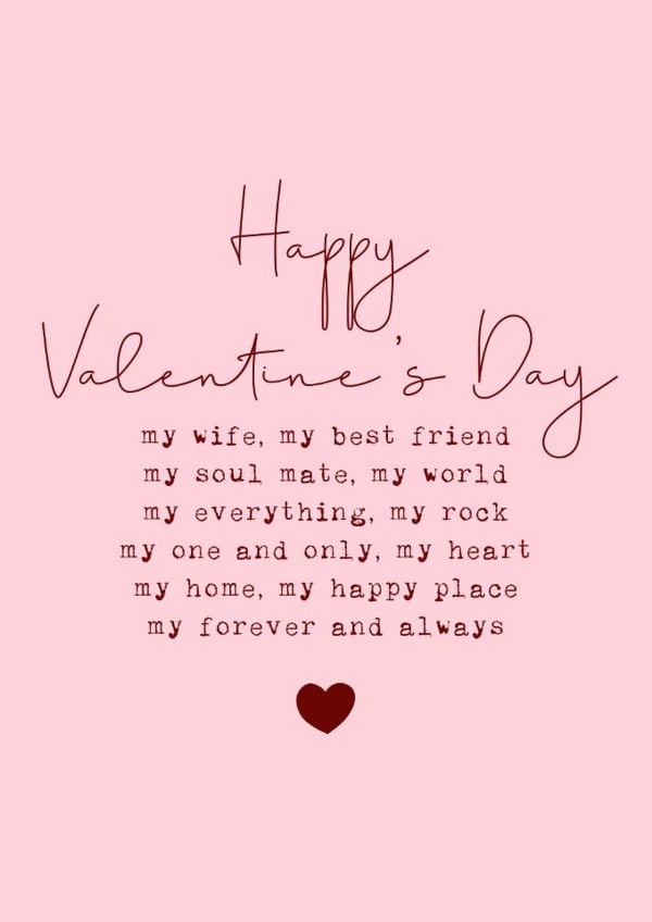 Classic Valentine's Day Card - For Wife - Forever And Always created by Cake For Breakfast