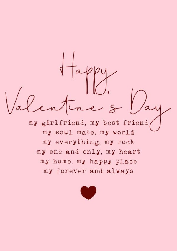 Classic Valentine's Day Card - For Girlfriend - Forever And Always created by Cake For Breakfast