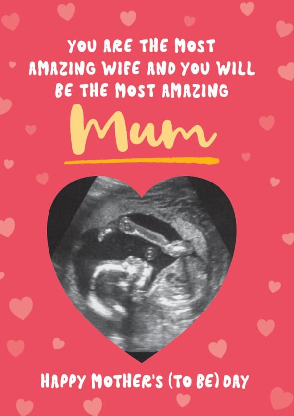 Cute Mother's Day Card - Mum To Be - Heart created by Bev O'Connor || @oconnordesign