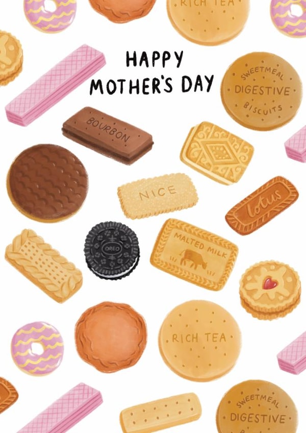 Cute Mother's Day Card - Biscuits created by Sophie Kent Illustration
