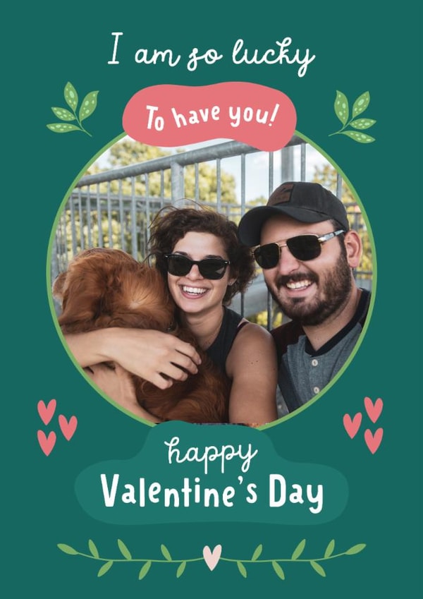 Classic Valentine's Day Card - Lucky To Have You | thortful