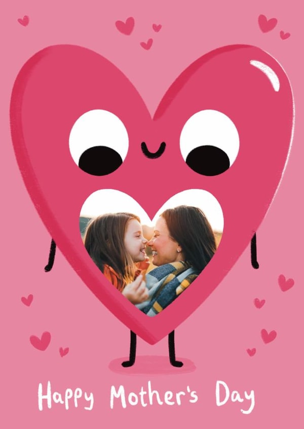 Cute Mother’s Day Card - Heart Photo Card created by Sophie Kent Illustration