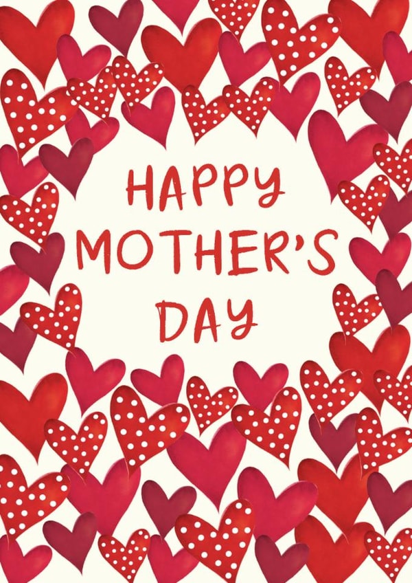 Traditional Mother's Day - Hearts created by The Boy and the Bear