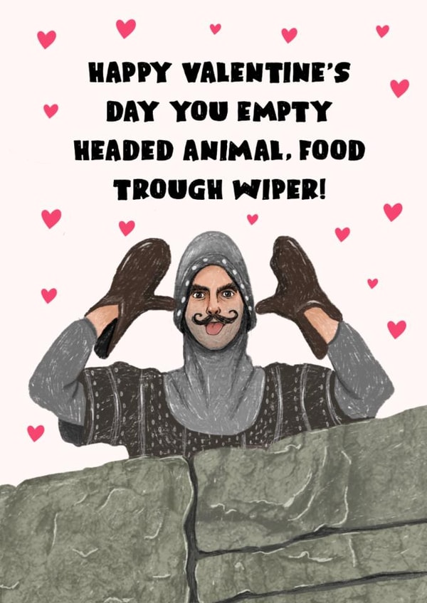 Fun Valentine’s Day Card - Monty Python - Hearts created by Swish & Scribble