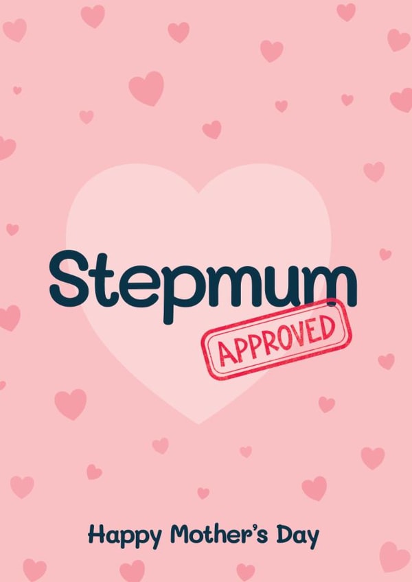 Cute Mother's Day Card - Step Mum - Approved created by Bev O'Connor || @oconnordesign