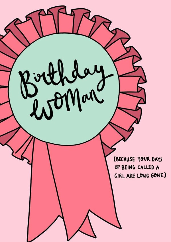 Fun Birthday Card - For Her - Badge created by Oops a doodle