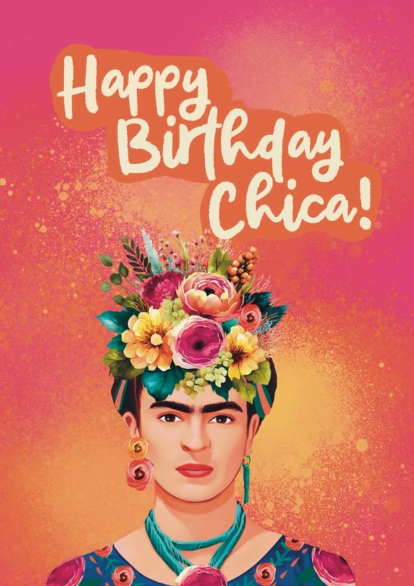 Fun Birthday Card Frida Kahlo Happy Birthday Chica Thortful Fun Birthday Card Frida Kahlo Happy Birthday Chica Thortful