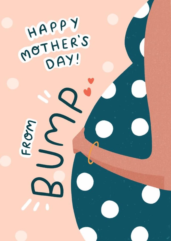 Cute Mother's Day Card - From The Bump - Pregnancy created by Megalolz