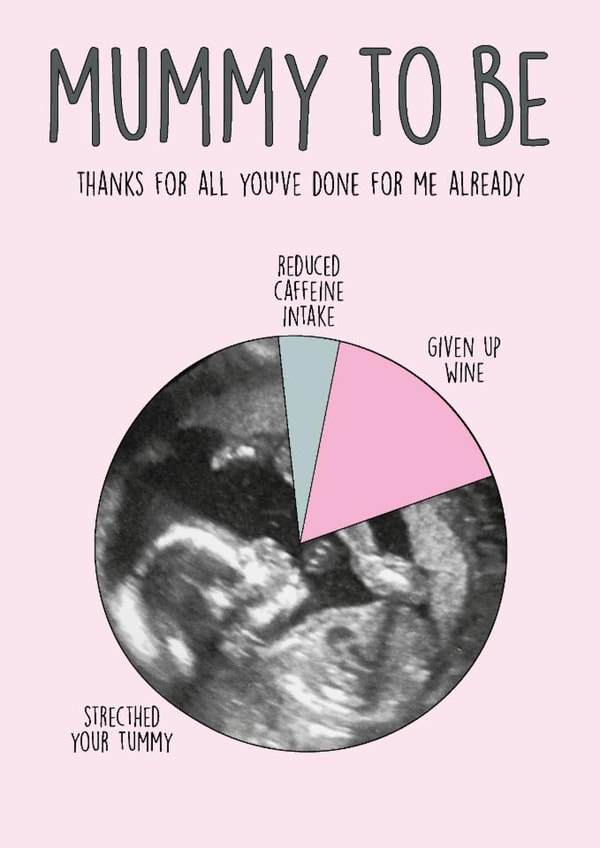 Cute Mother's Day Card - From The Bump - Mummy To Be created by Quinton cards