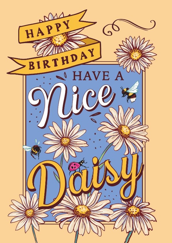 Pretty Birthday Card - For Her - Daisies | thortful