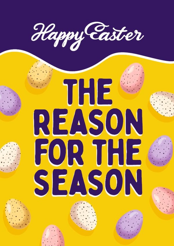 Funny Easter Card - Mini Eggs created by Mrs Best Paper Co.