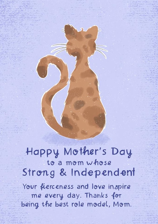 Cute Mother's Day Card - Best Role Model - For A Strong Mom created by Tawn Moore