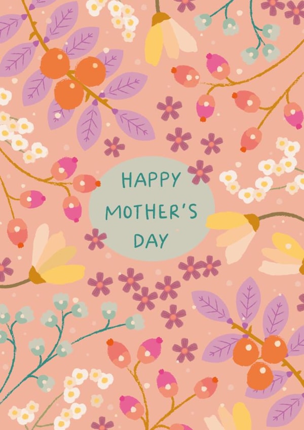 Pretty Mother's Day Card - Spring - Flowers created by The Pattern Press
