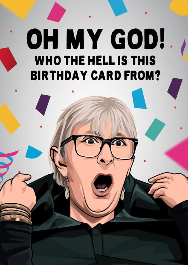 Funny Birthday Card - Linda - The Traitors created by All Things Banter