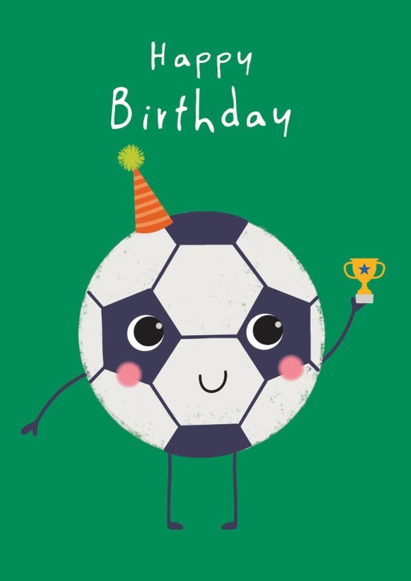 Cute Birthday Card - Party Football created by Laura Darrington Design Ltd.
