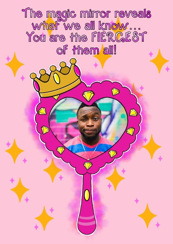 Funny Birthday Card - Magic Mirrow created by bigGAYcards