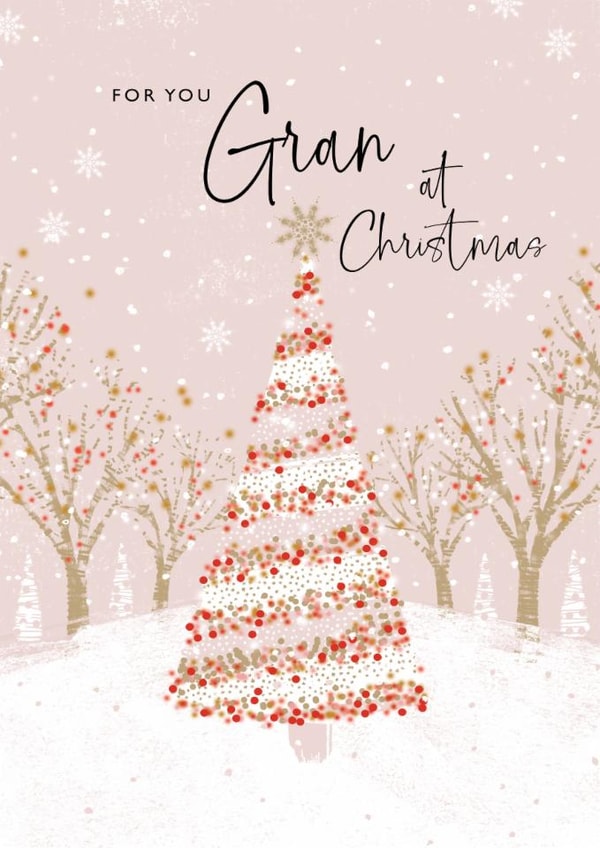 Classic Christmas Card - Gran - Decorated Tree created by Rebecca Prinn
