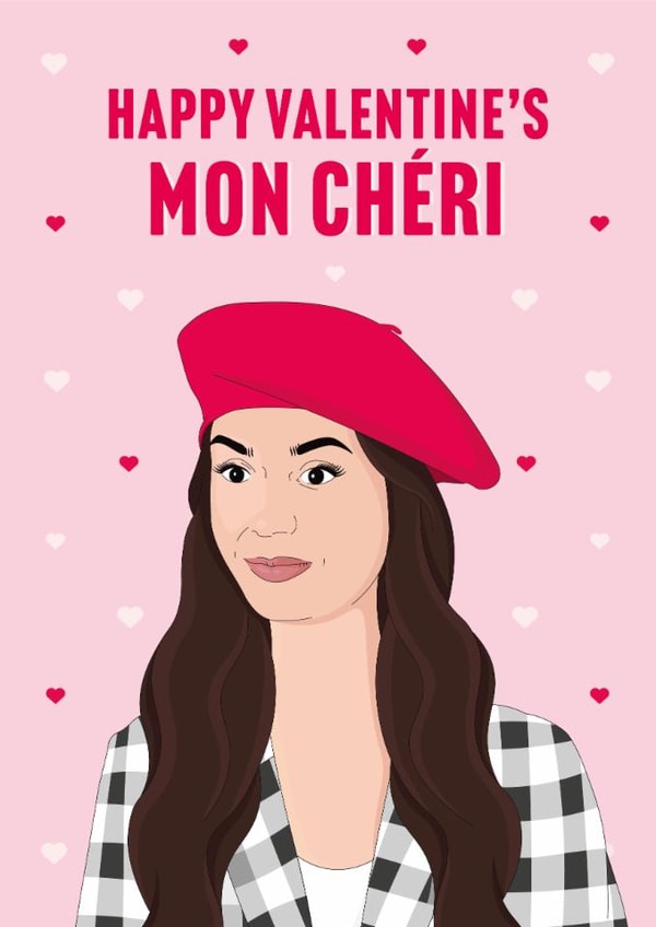 Emily in Paris Valentine's Card created by Guilty Cards