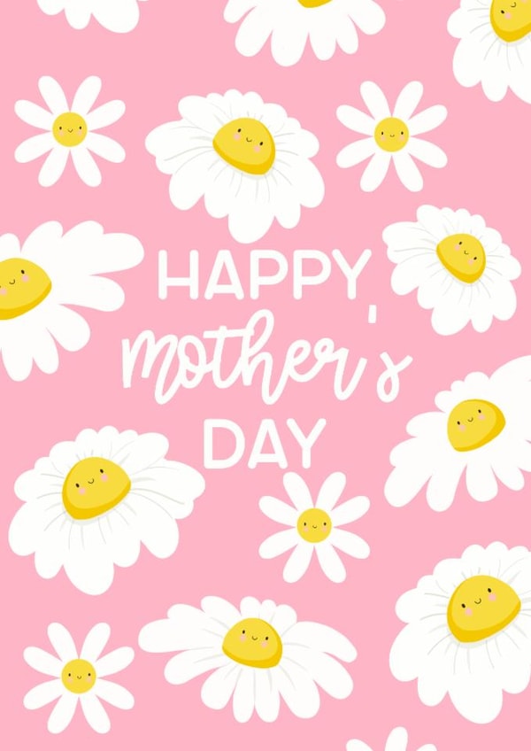 Cute Happy Mother’s Day with Kawaii Flowers created by Pri M
