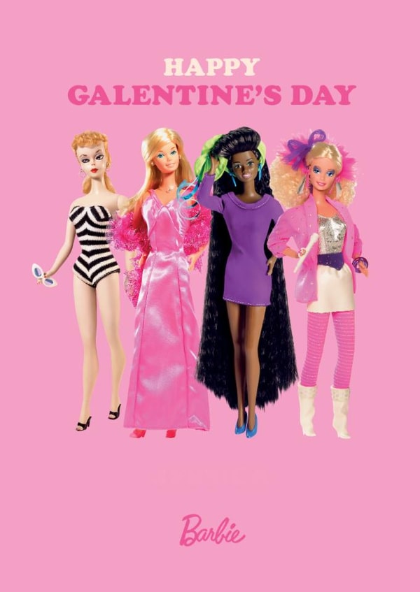 Barbie Galentine's Day Card For Her - Celebrate With Style created by Danilo