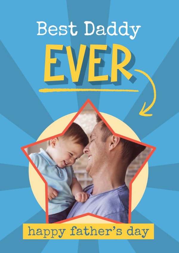 Classic Father's Day Card - Best Daddy Ever created by Bev O'Connor || @oconnordesign