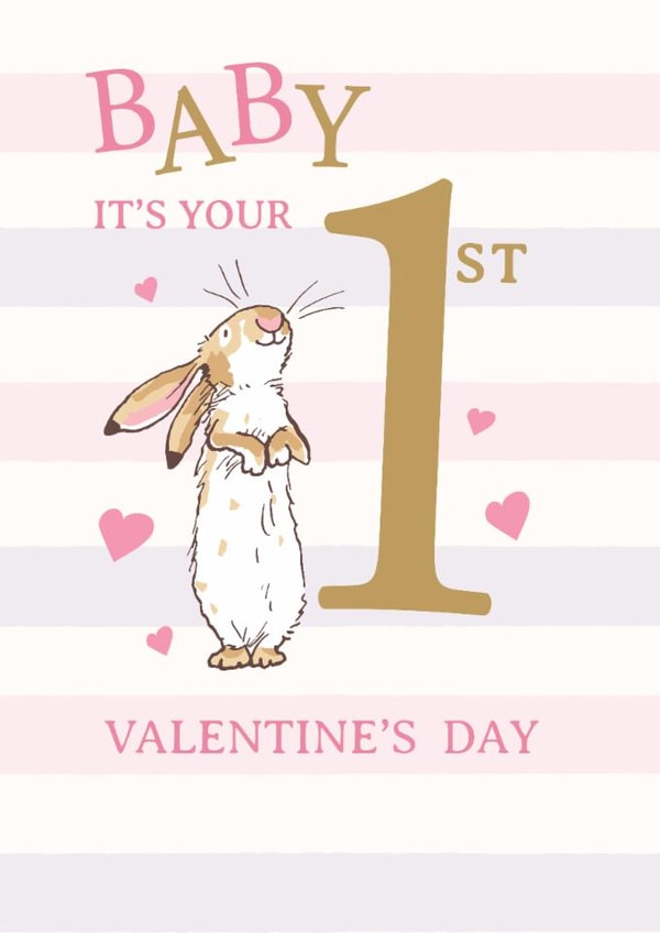 Guess How Much I Love You Baby’s 1st Valentine’s Day Card – Bunny Design created by Danilo