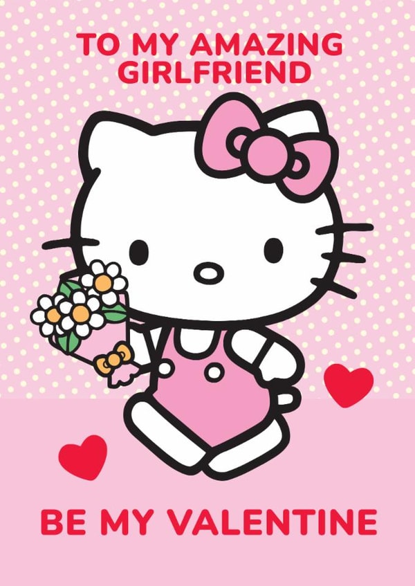 Cute Hello Kitty Valentine’s Day Card For Girlfriend - Be My Valentine created by Danilo