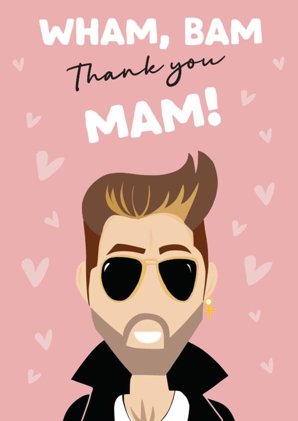 Funny Mothers Day Card - Featuring George Michael - Card for Mum created by Artsy Gift Co
