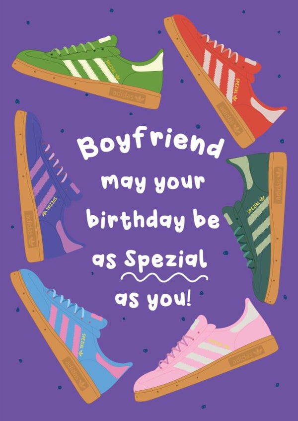 Punny Birthday Card - For Boyfriend - Trainers created by @Laura Lonsdale Designs