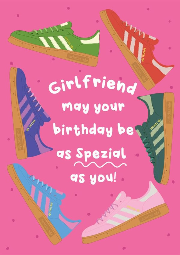 Fun Birthday Card - For Girlfriend - Trainers created by @Laura Lonsdale Designs