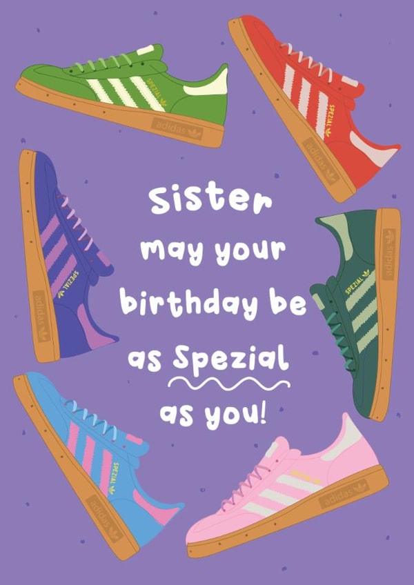 Fun Birthday Card - For Sister - Trainers created by @Laura Lonsdale Designs