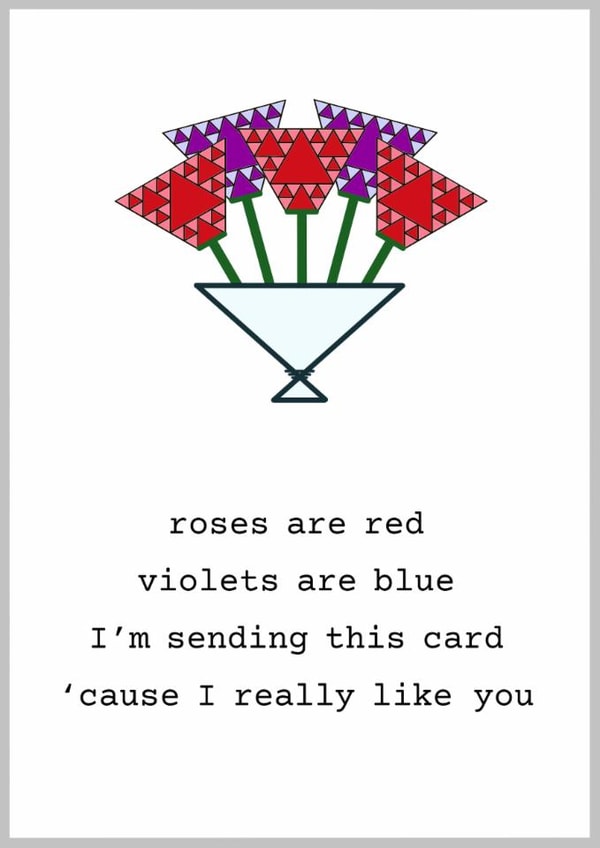 Fractal Flowers - Poem - Valentines - Partner Boyfriend Girlfriend - Love created by Ant&Vic UK