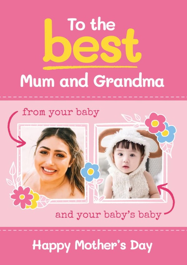 Cute Mother's Day Card - Mum And Grandma created by Bev O'Connor || @oconnordesign