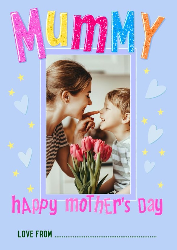 Cute Mother's Day Card - Colourful Typography created by Sian Moore Illustration