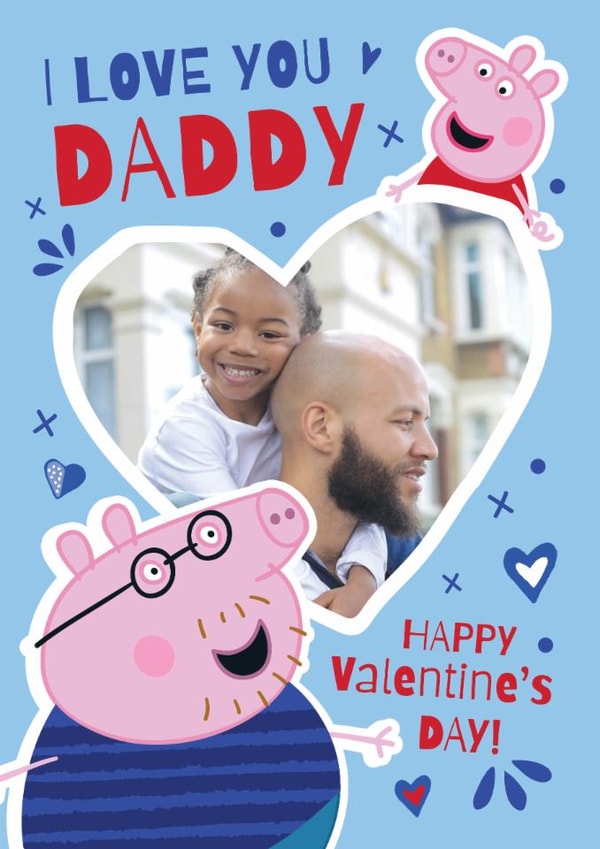 Cute Personalised Peppa Pig Valentine's Day Photo Card for Daddy created by Danilo