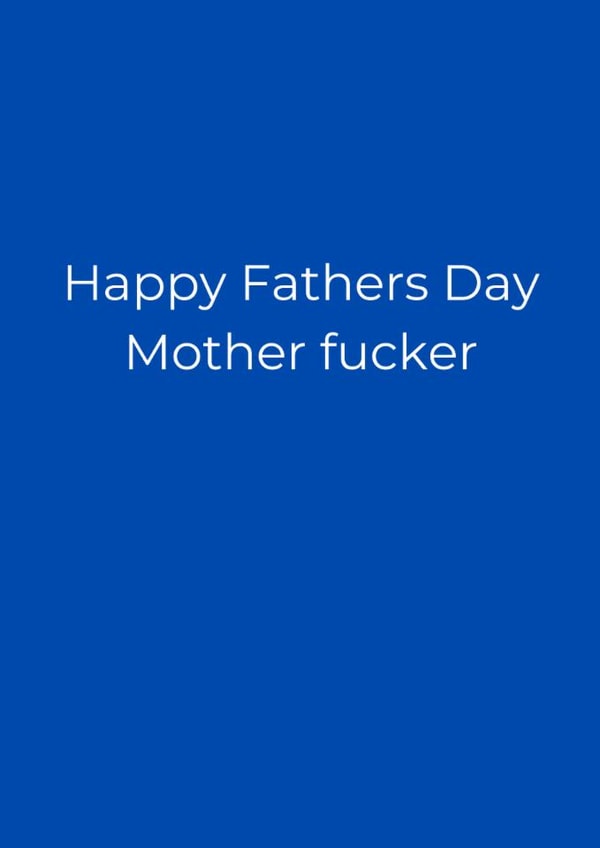 Cheeky fathers day card created by Mother Leopard Designs