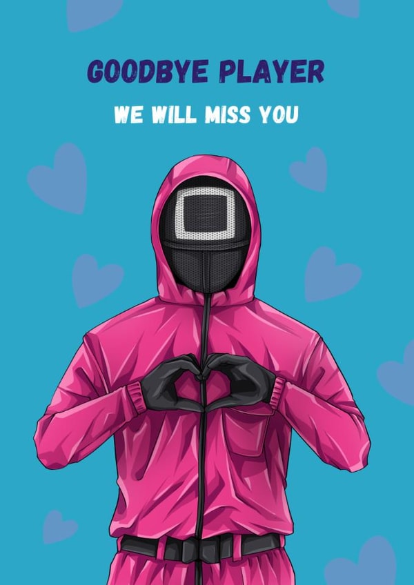 Funny Leaving Card - Squid Game created by GawjusCards