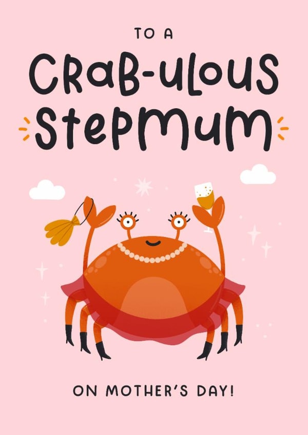 Cute Mother's Day Card - Crab-ulous Stepmum created by Joanne Hawker