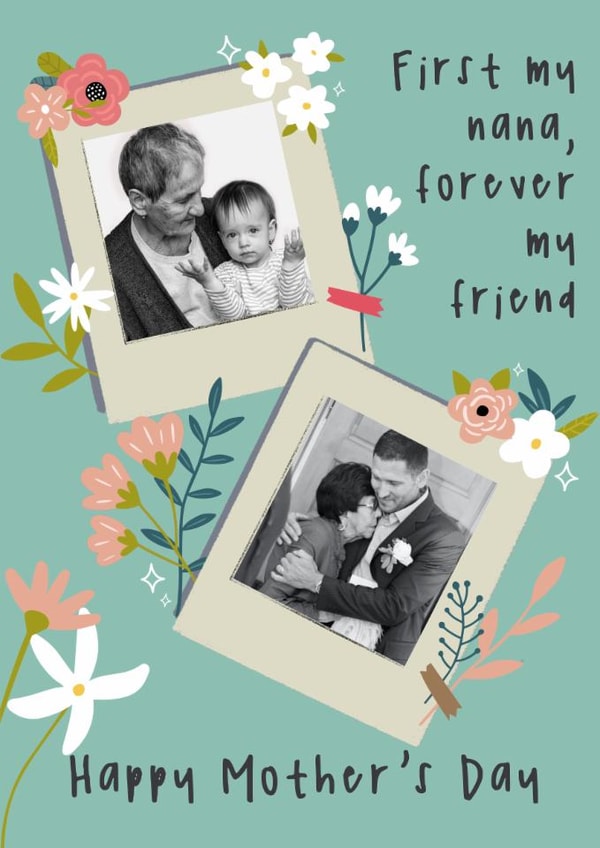 Classic Mother's Day Card - For Nana - Flowers created by Sarah Harding