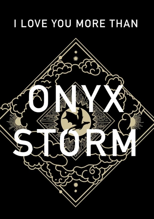 Funny Valentine's Day Card - Onyx Storm created by ceebeefee