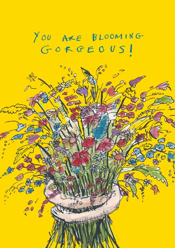 Pretty Valentine's Day/Birthday Card - You Are Blooming Gorgeous - For Her created by Poet and Painter