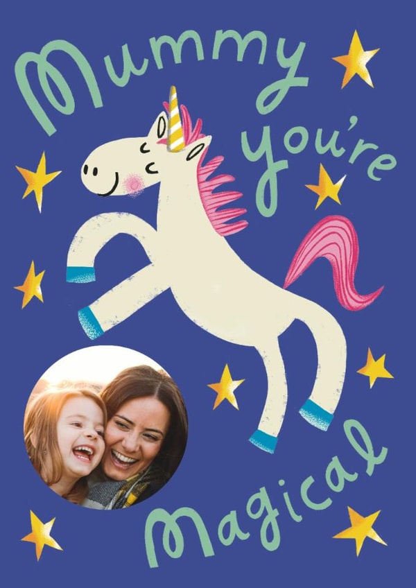 Cute Mother's Day Card - Unicorn - Mummy You're Magical created by @AimeeStevens.Design