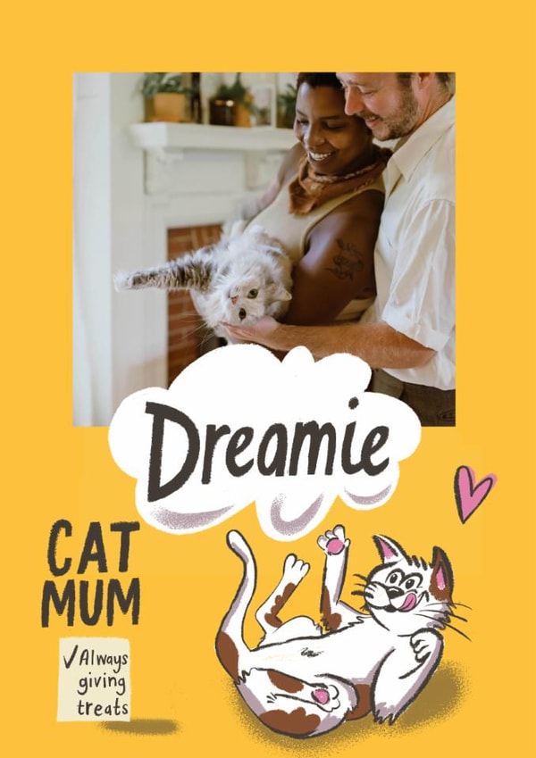 Cute Mother's Day Card - From The Cat - Dreamies created by @AimeeStevens.Design