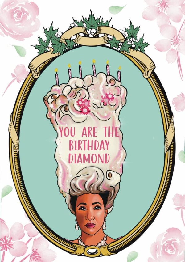 Cute birthday card for any Bridgerton fan or true diamond. created by Peatree Art