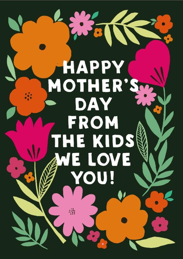 Pretty Mother's Day Card - Colourful Florals created by Sarah Corcoran 