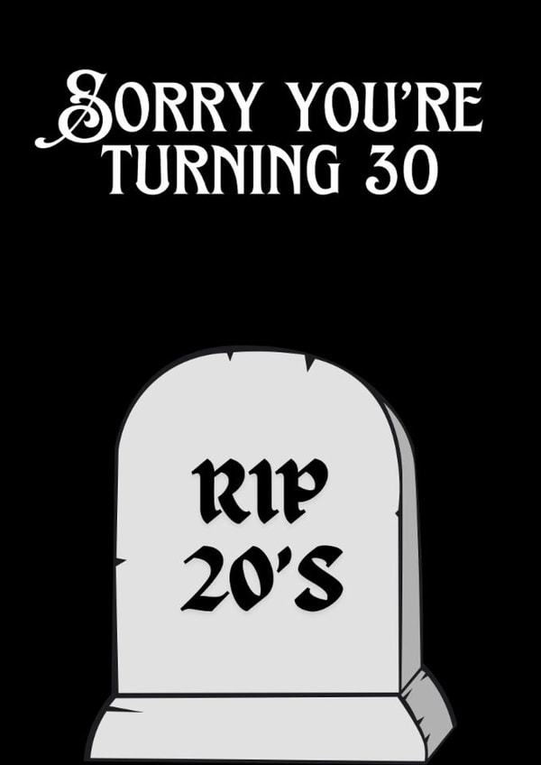 Funny 30th birthday card created by MasonsCreations