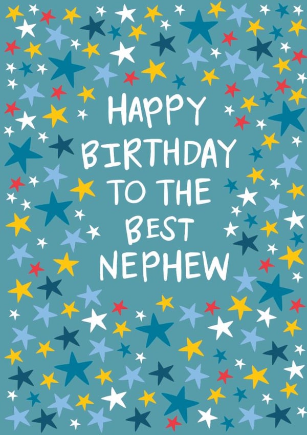 Classic Birthday Card - Best Nephew created by The Boy and the Bear