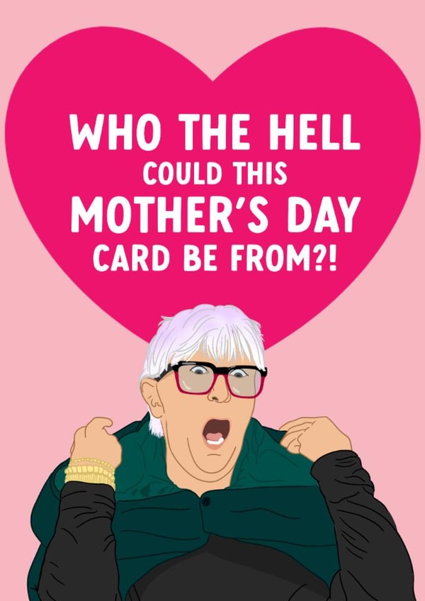 Funny Mother's Day Card - The Traitors - Linda created by The Cake Thief