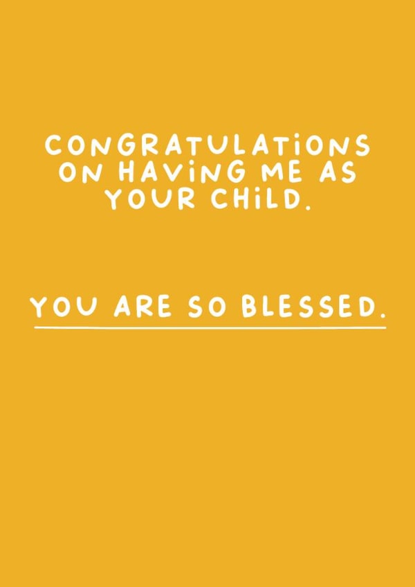 Funny Mother's Day Card - So Blessed created by Sarah Harding